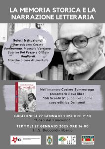 27 gennaio 1957 / 2022 - Il ricordo e la conoscenza, Guglionesi e Termoli si gemellano per un evento culturale nel solco della “Pace”