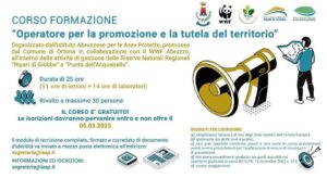 Tutela e promozione del territorio, al via un corso di formazione wwf abruzzo