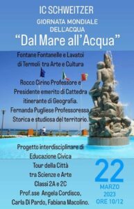 Giornata mondiale dell'acqua, a Termoli gli alunni dello 'Schweitzer' riscoprono il valore dell'elemento vitale