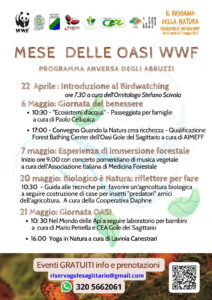 Al via le Giornate delle Oasi WWF Abruzzo, dal 22 aprile al 21 maggio