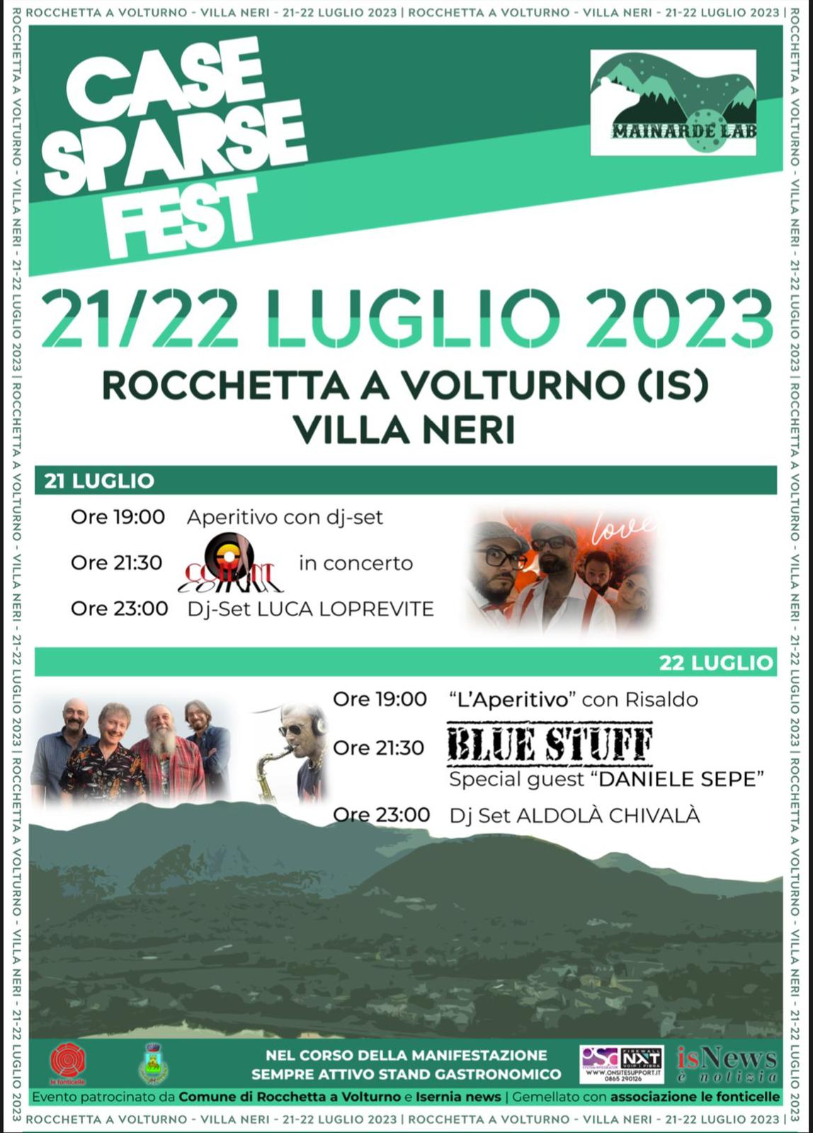 Case Sparse Fest, Rocchetta a Volturno diventa festival del divertimento