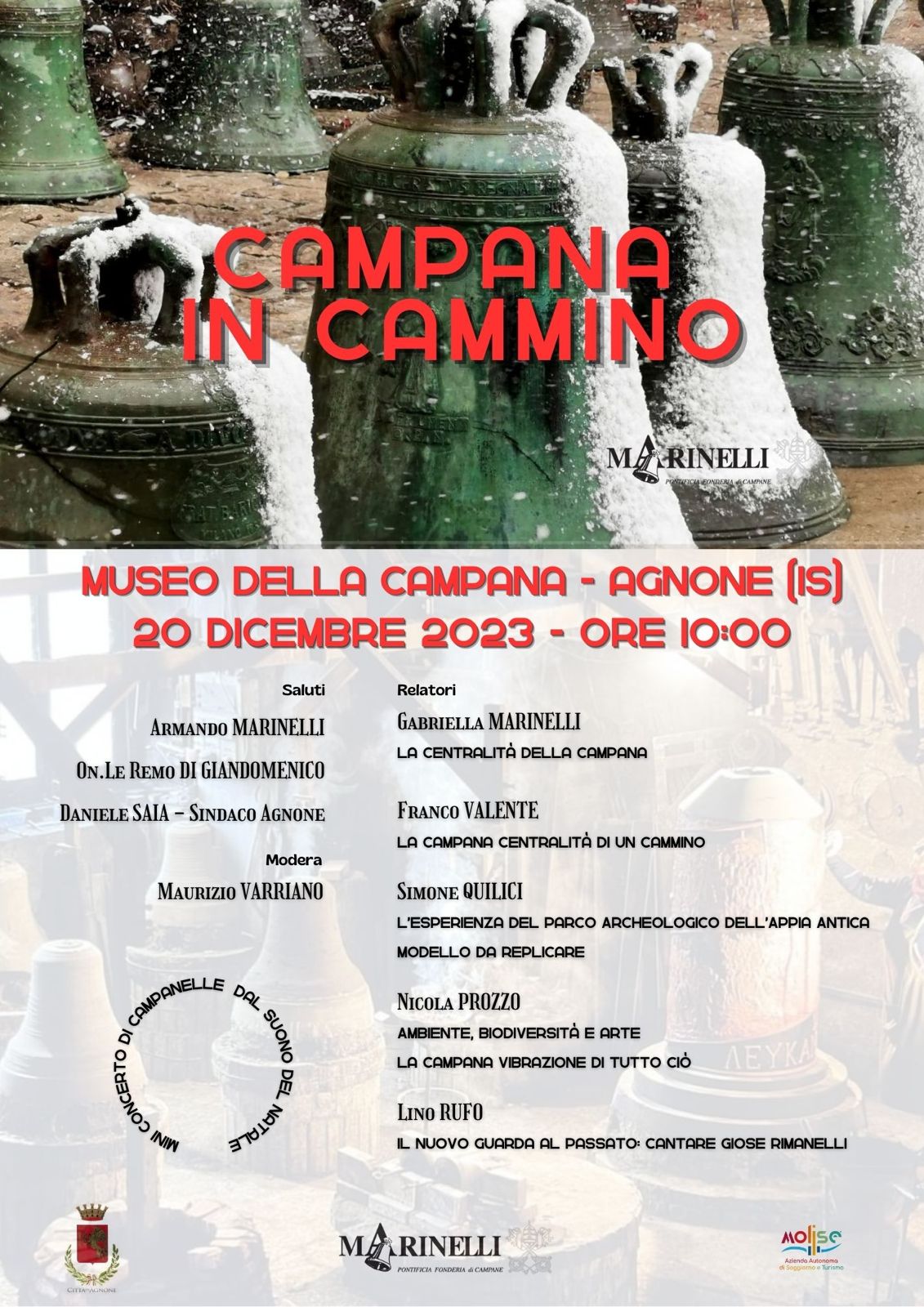 All’Antica Fonderia Pontifica Marinelli la presentazione de“ La Campana in Cammino"