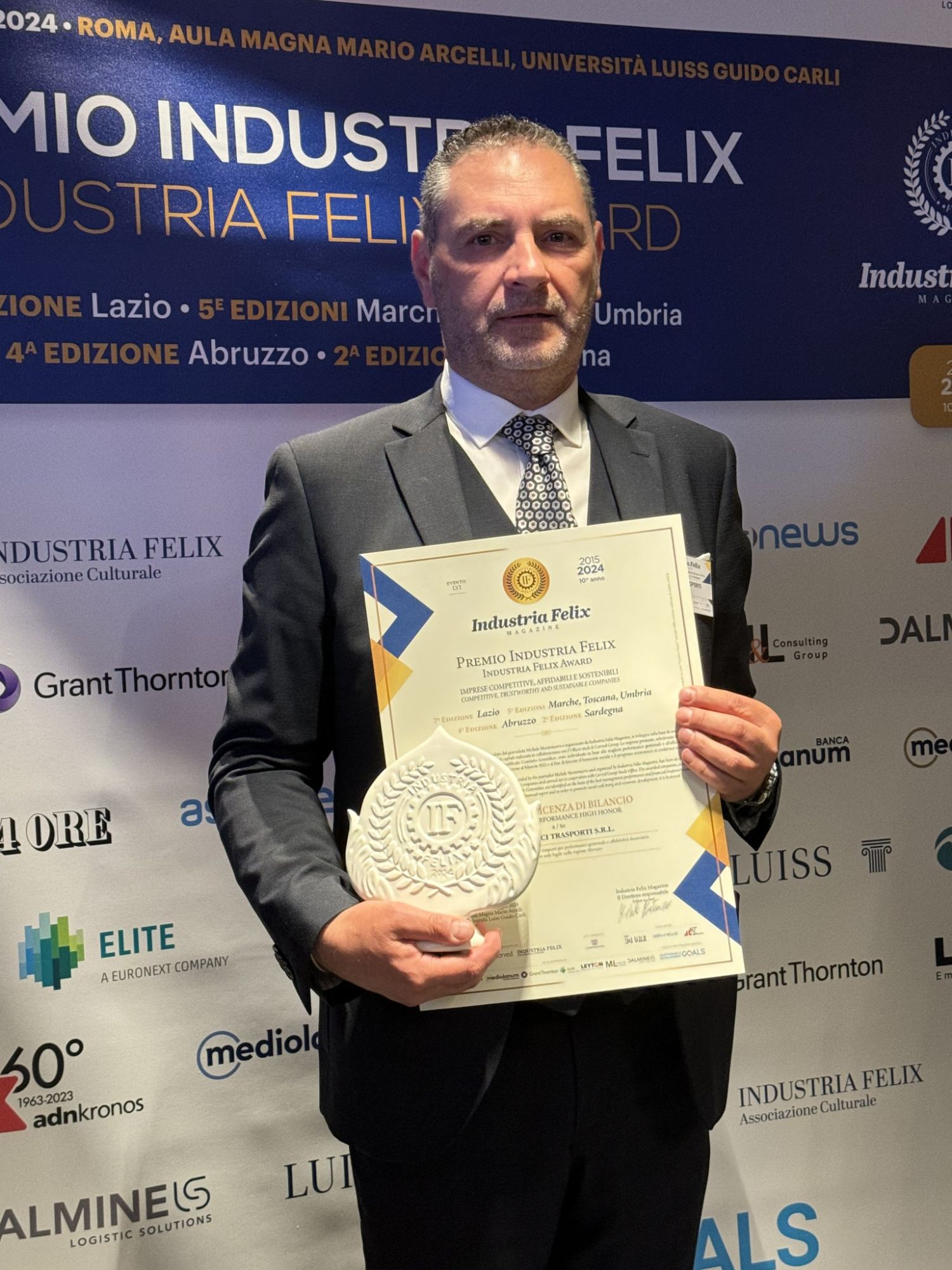 Felix 2024, all'abruzzese Angelucci Trasporti il prestigioso premio