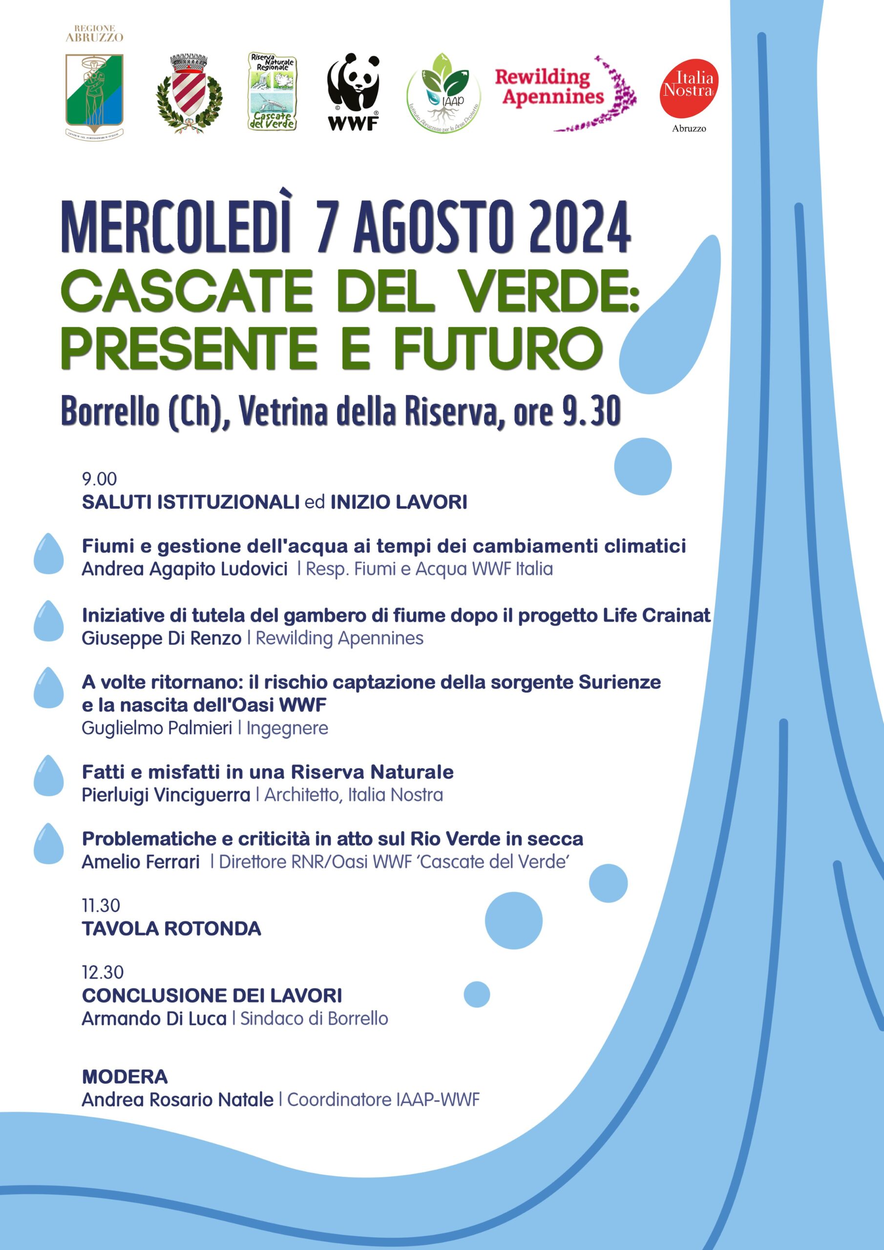 Convegno -Fiumi in secca, acqua razionalizzata