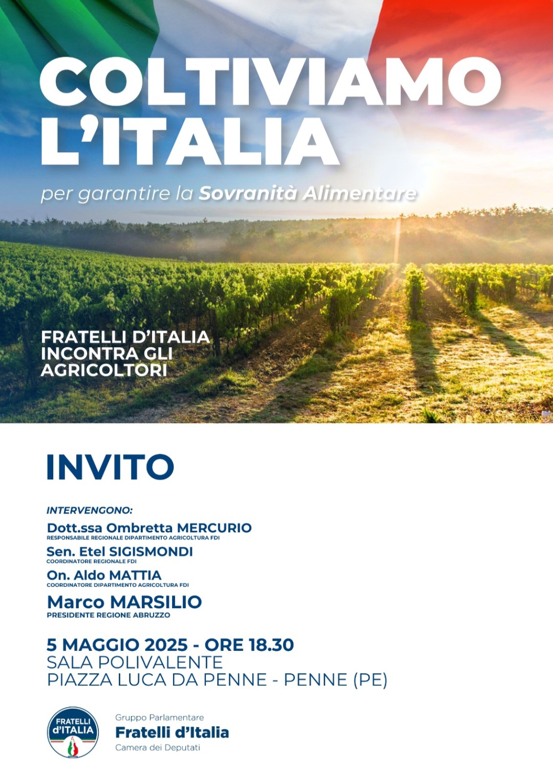 Coltiviamo l'Italia per garantire la sovranità alimentare