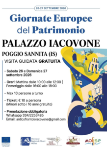Poggio Sannita, Palazzo Iacovone apre le porte alle Giornate Europee del Patrimonio: visita speciale al frantoio tra le candele