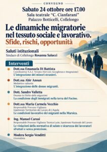 Migrazioni, lavoro e integrazione: a Collelongo un confronto sulle sfide e le opportunità per la Marsica
