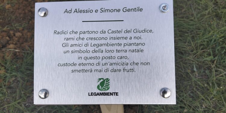 Castel del Giudice, Alessio e Simone radici d’amore che continueranno a dare frutti: due meli per custodire la loro memoria
